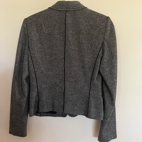 Strenesse Gabriele Strehle Virgin Wool Gray Jacket, Size 6 - Picture 2 of 6